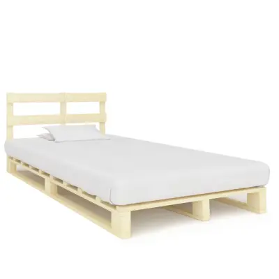 vidaXL Posteljni okvir iz palet trdna borovina 120x200 cm