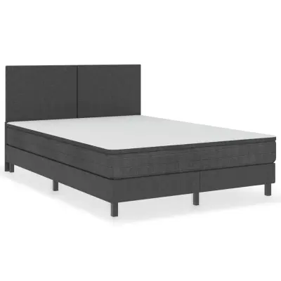 vidaXL Posteljni okvir boxspring sivo blago 160x200 cm