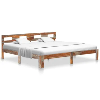 vidaXL Posteljni okvir trden les 200x200 cm