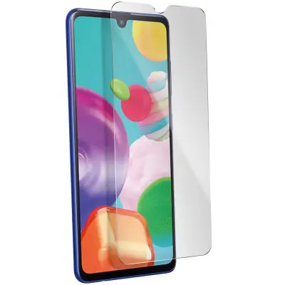 Samsung Galaxy A41 film kaljeno steklo 9H trdota poševno - prozorno