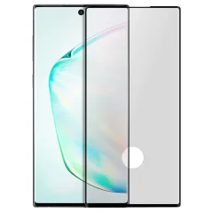 Galaxy Note 10 Plus Screen Film 9H ukrivljeno kaljeno steklo s polno oprijemljivostjo - prozoren crn obris