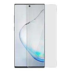 Film iz ukrivljenega kaljenega stekla, mocan oprijem z LED svetilko - prozoren str. Samsung Galaxy Note 10