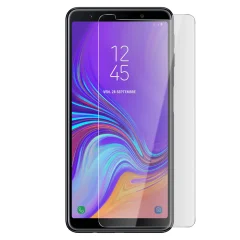 Film za zaslon Kaljeno steklo, tanko in odporno 9H - Ultra transparentno str. Samsung Galaxy A7 2018