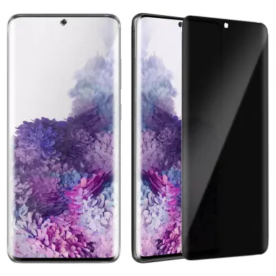 Kaljeno steklo Samsung Galaxy S20 Plus Anti-spy Full Protection - crno