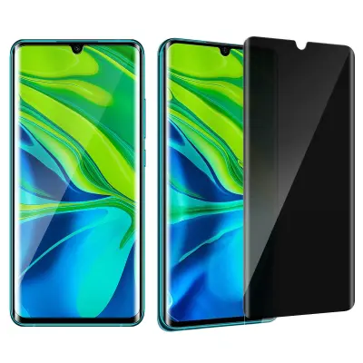 Xiaomi Mi Note 10 in Mi Note 10 Pro Anti-Spy Full Protection kaljeno steklo - crno