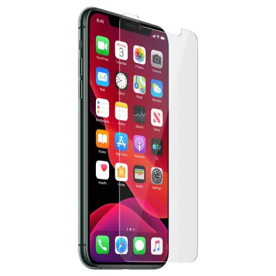 Apple iPhone 11 Pro Max Tempered Glass Film Screen Protector, Ultra-Resistant 9H - Transparent
