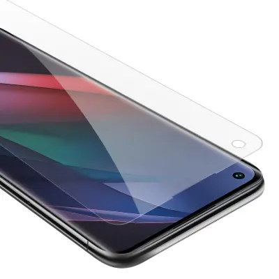 Oklepni film Cadorabo, združljiv z oppo - zaščitnim filmom v visoki prosojnosti - kaljeno zaščitno steklo v 9H trdoti s 3D združljivostjo na dotik