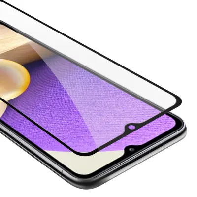 Oklepni film Cadorabo Full Screar, združljiv s Samsungom - zaščitnim filmom v prozornem s črno -kaljenim zaščitnim steklom v 9H trdoti s 3D dotikom