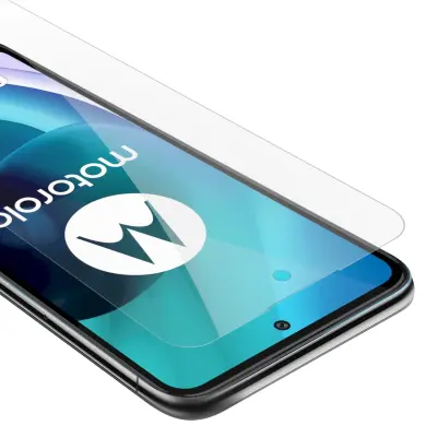 Oklepni film Cadorabo, združljiv z Motorola - zaščitnim filmom v visoki prosojnosti - kaljeno zaščitno steklo v 9H trdoti s 3D združljivostjo na dotik