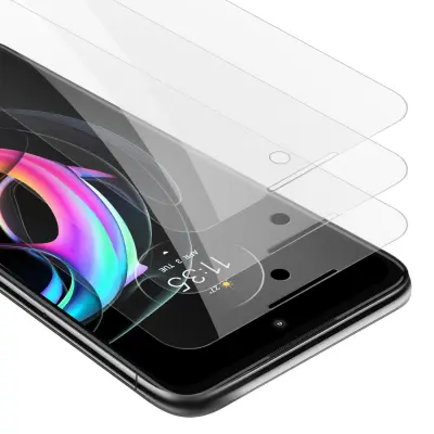 CADORABO Motorola - zaščitnim filmom v visoki prosojnosti - 3 -paket kaljeno zaščitno steklo v 9H trdoti s 3D združljivostjo na dotik