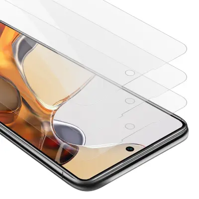 CADORABO združljiv z Xiaomi - zaščitnim filmom v visoki prosojnosti - 3 -paket kaljeno zaščitno steklo v 9H trdoti s 3D združljivostjo na dotik