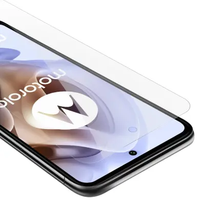 Oklepni film Cadorabo, združljiv z Motorola - zaščitnim filmom v visoki prosojnosti - kaljeno zaščitno steklo v 9H trdoti s 3D združljivostjo na dotik