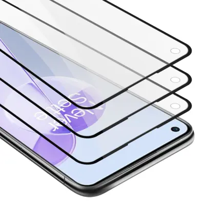 CADORABO združljiv z OnePlus - Protective Film v prozornem s črnim - 3 -paketnim kaljenim zaslonskim zaščitnim steklom v 9H trdoti s 3D dotikom