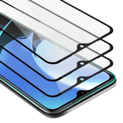 CADORABO združljiv z Xiaomi - zaščitnim filmom v prozornici s črnim - 3 -paketnim kaljenim zaslonskim zaščitnim steklom v 9H trdoti s 3D dotikom