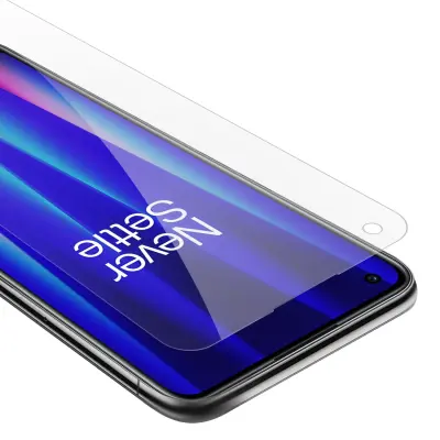 Oklepni film Cadorabo, združljiv z OnePlus - zaščitnim filmom v visoki prosojnosti - kaljeno zaščitno steklo v 9H trdoti s 3D združljivostjo na dotik