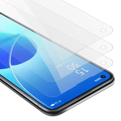 CADORABO oppo - zaščitnim filmom v visoki prosojnosti - 3 -paket kaljeno zaščitno steklo v 9H trdoti s 3D združljivostjo na dotik