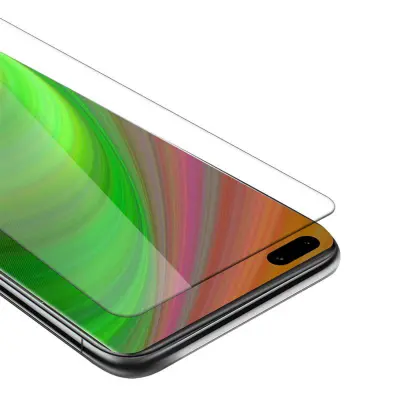 Oklepni film Cadorabo, združljiv z Huawei - zaščitnim filmom v visoki prosojnosti - kaljeno zaščitno steklo v 9H trdoti s 3D -združljivostjo na dotik