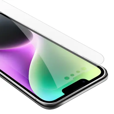 Oklepni film Cadorabo, združljiv z Apple - zaščitnim filmom v visoki prosojnosti - kaljeno zaščitno steklo v 9h trdoti s 3D združljivostjo na dotik