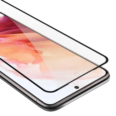 Oklepni film Cadorabo Full Screar, združljiv s Samsungom - zaščitnim filmom v prozornem s črno -kaljenim zaščitnim steklom v 9H trdoti s 3D dotikom