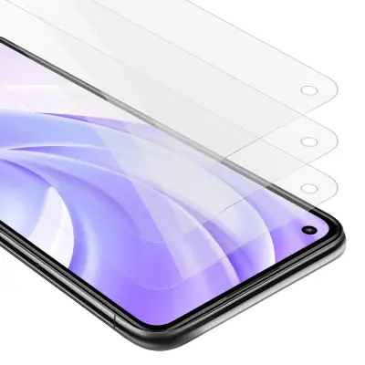 CADORABO združljiv z Xiaomi - zaščitnim filmom v visoki prosojnosti - 3 -paket kaljeno zaščitno steklo v 9H trdoti s 3D združljivostjo na dotik