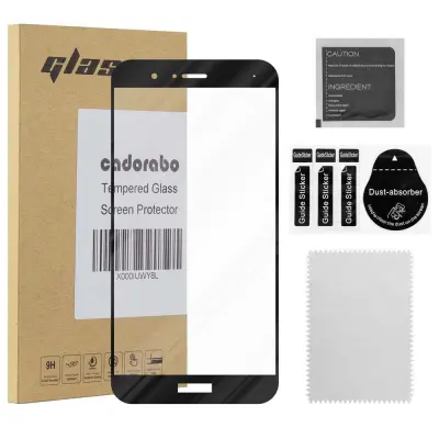 Oklepni film Cadorabo Full Screar, združljiv s Honor - Protective Film v prozornem s črno - kaljeno zaščitno steklo v 9H trdoti s 3D touch