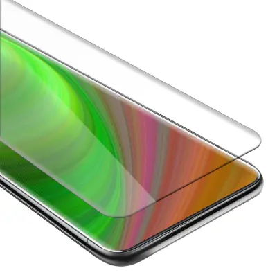 Oklepni film Cadorabo, združljiv z OnePlus - zaščitnim filmom v visoki prosojnosti - kaljeno zaščitno steklo v 9H trdoti s 3D združljivostjo na dotik