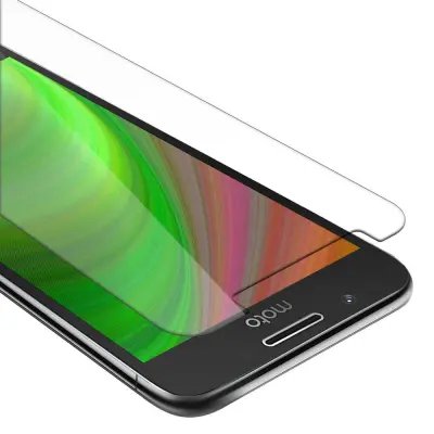 Oklepni film Cadorabo, združljiv z Motorola - zaščitnim filmom v visoki prosojnosti - kaljeno zaščitno steklo v 9H trdoti s 3D združljivostjo na dotik