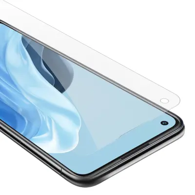 Oklepni film Cadorabo, združljiv z oppo - zaščitnim filmom v visoki prosojnosti - kaljeno zaščitno steklo v 9H trdoti s 3D združljivostjo na dotik
