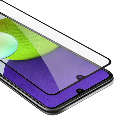 Oklepni film Cadorabo Full Screar, združljiv s Samsungom - zaščitnim filmom v prozornem s črno -kaljenim zaščitnim steklom v 9H trdoti s 3D dotikom
