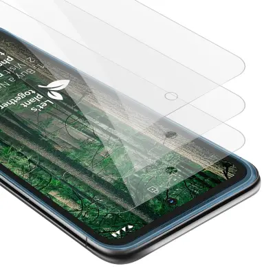 CADORABO Nokia - zaščitnim filmom v visoki prosojnosti - 3 -paket kaljeno zaščitno steklo v 9H trdoti s 3D združljivostjo na dotik