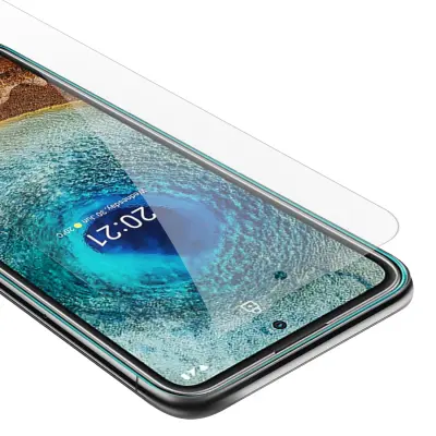 Oklepni film Cadorabo, združljiv z Nokia - zaščitnim filmom v visoki prosojnosti - kaljeno zaščitno steklo v 9H trdoti s 3D združljivostjo na dotik