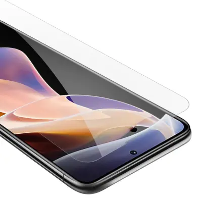 Oklepni film Cadorabo, združljiv z Xiaomi - zaščitnim filmom v visoki prosojnosti - kaljeno zaščitno steklo v 9H trdoti s 3D združljivostjo na dotik