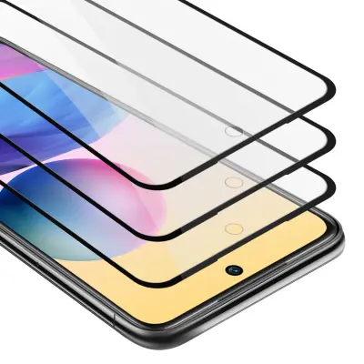 CADORABO združljiv z Xiaomi - zaščitnim filmom v prozornici s črnim - 3 -paketnim kaljenim zaslonskim zaščitnim steklom v 9H trdoti s 3D dotikom