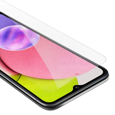 CADORABO Samsung - zaščitnim filmom v visoki prosojnosti - kaljeno zaščitno steklo v 9H trdoti s 3D združljivostjo na dotik
