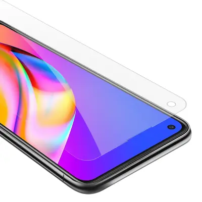 Oklepni film Cadorabo, združljiv z oppo - zaščitnim filmom v visoki prosojnosti - kaljeno zaščitno steklo v 9H trdoti s 3D združljivostjo na dotik