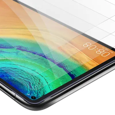Cadorabo 3x oklepni film, združljiv s Huawei v visoki prosojnosti - 3 -paket kaljeno zaščitno steklo v 9H trdoti s 3D združljivostjo na dotik
