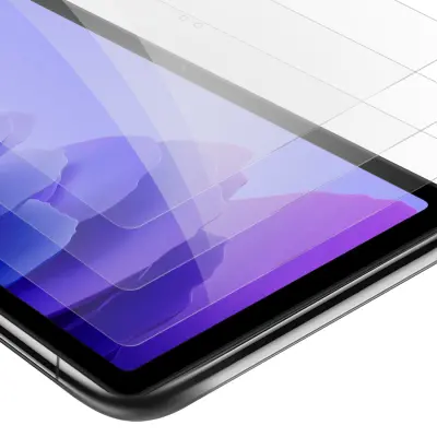 Oklepni film Cadorabo 3x, združljiv s Samsungom v visoki prosojnosti - 3 -paket kaljeno zaščitno steklo v 9H trdoti s 3D združljivostjo na dotik
