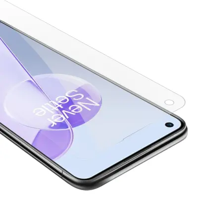 Oklepni film Cadorabo, združljiv z OnePlus - zaščitnim filmom v visoki prosojnosti - kaljeno zaščitno steklo v 9H trdoti s 3D združljivostjo na dotik