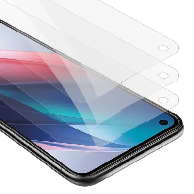 CADORABO oppo - zaščitnim filmom v visoki prosojnosti - 3 -paket kaljeno zaščitno steklo v 9H trdoti s 3D združljivostjo na dotik