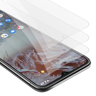 CADORABO Nokia - zaščitnim filmom v visoki prosojnosti - 3 -paket kaljeno zaščitno steklo v 9H trdoti s 3D združljivostjo na dotik
