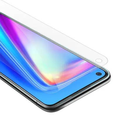 Oklepni film Cadorabo, združljiv z Realme - zaščitnim filmom v visoki prosojnosti - kaljeno zaščitno steklo v 9h trdoti s 3D združljivostjo na dotik