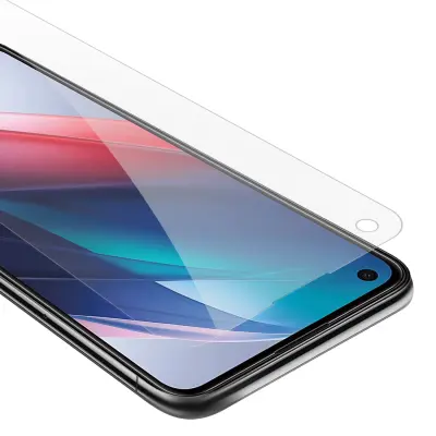 Oklepni film Cadorabo, združljiv z oppo - zaščitnim filmom v visoki prosojnosti - kaljeno zaščitno steklo v 9H trdoti s 3D združljivostjo na dotik