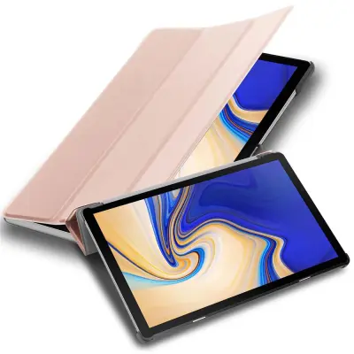 Ohišje tablete Cadorabo, združljiv s Samsungom v pastelnem rožnem zlatu - ultra tanek zaščitni pokrov z avtobusom in stojalo za samodejno budnost in s