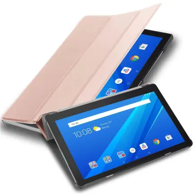 Ohišje tablete Cadorabo, združljiv z Lenovo v pastelnem roza zlatu - ultra tanek zaščitni pokrov brez samodejnega zbujanja in funkcije stojala