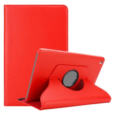 CADORABO Apple v Poppy Red - Zaščitni pokrov z samodejnim zbujanjem, funkcijo stojala in zapiranjem gumijastega traku