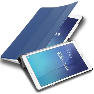 Ohišje tablete Cadorabo, združljiv s Samsungom v Jersey Temno modro - ultra tanek zaščitni pokrov brez samodejnega zbujanja in funkcije stojala