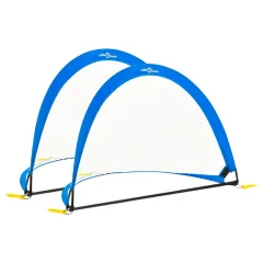 vidaXL Otroški nogometni gol 2 kosa s torbo 119x82x84,5 cm