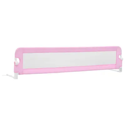 vidaXL Posteljno varovalo za otroke roza 180x42 cm poliester