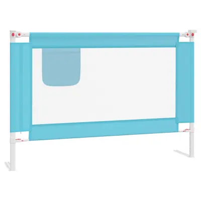 vidaXL Posteljno varovalo za malčke modro 100x25 cm blago