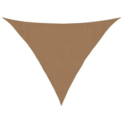 vidaXL Senčno jadro 160 g/m² taupe 3,5x3,5x4,9 m HDPE
